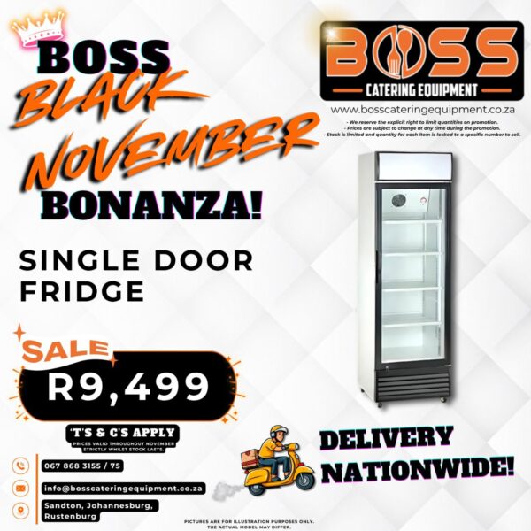 Single Door Display Fridge - *BLACK FRIDAY*