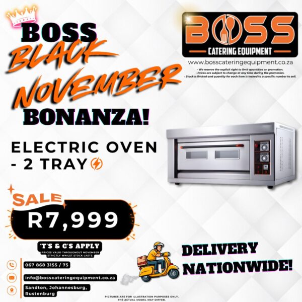 1 Deck 2 Tray Electric Oven - *BLACK FRIDAY*