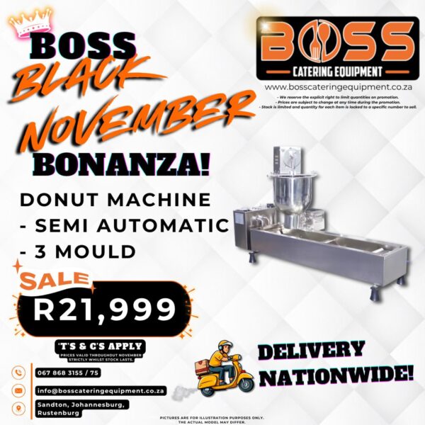Semi-automatic Doughnut Donut Machine 3 Mould - *BLACK FRIDAY SPECIAL*